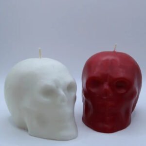 Halloween Skull Candles - Skeleton Candle - Halloween Decor, Fall Candle - Unscented