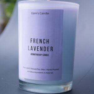 French Lavender Aromatherapy Candle | Soy Wax, 8 oz