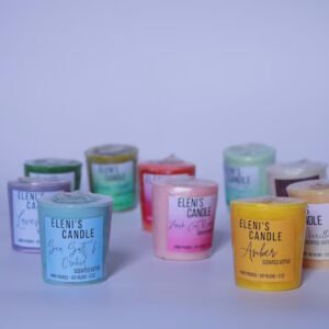 Scented Soy Votive Candles / Hand-Poured, 2 oz / Value Pack of 10 / Strong Fragrances