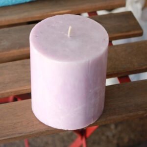 French Lavender Aromatherapy Candle | Soy Wax Pillar, Relaxation