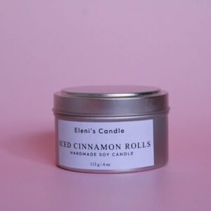 Iced Cinnamon Rolls Candle | Hand-Poured | Soy Wax | Bakery Fragrance | 4 oz Tin