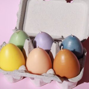 Easter Egg Candles | Pastel Soy Wax Blend, Set of 6