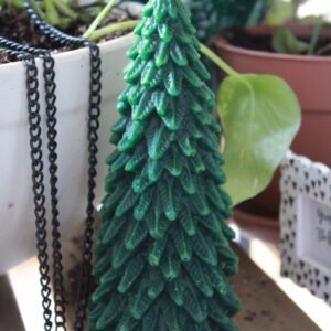 Large Christmas Tree Candle • Decorative Holiday Fragrance