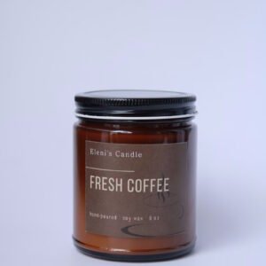 Freshly Brewed - 9 oz Fresh Coffee Scented Candle in Amber Glass Jar