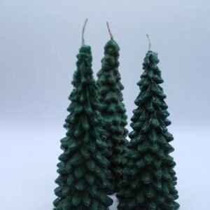 Christmas Tree Candle • 6" Soy-Paraffin Blend • Holiday Decor