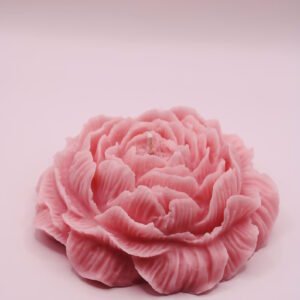 Handmade Peony Candle Set | Large Soy Flower Candles, Home Decor